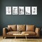 Americanflat Picture Frame Set with Mat - Set of 5 - Photo Frame Set of Five for Wall Display - Plexiglass Cover - Hanging Hardware